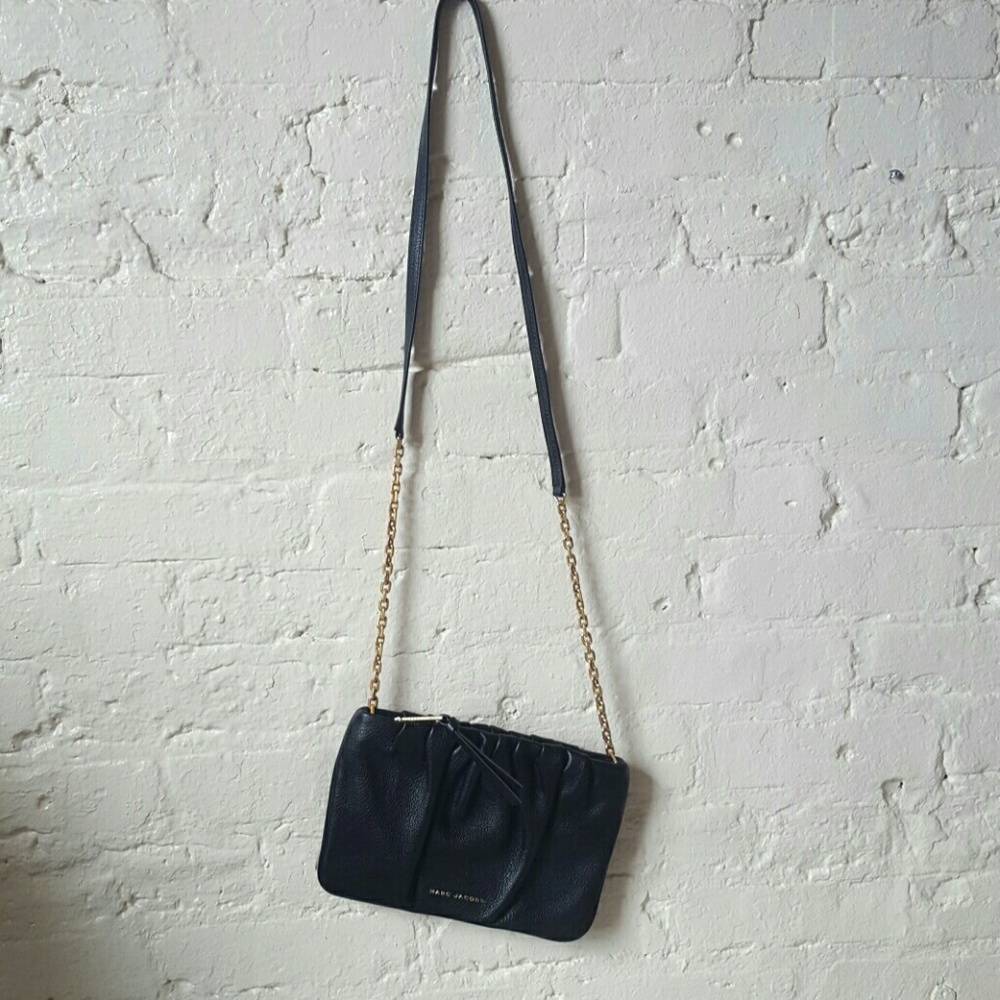 Black Marc Jacobs Ruched Crossbody